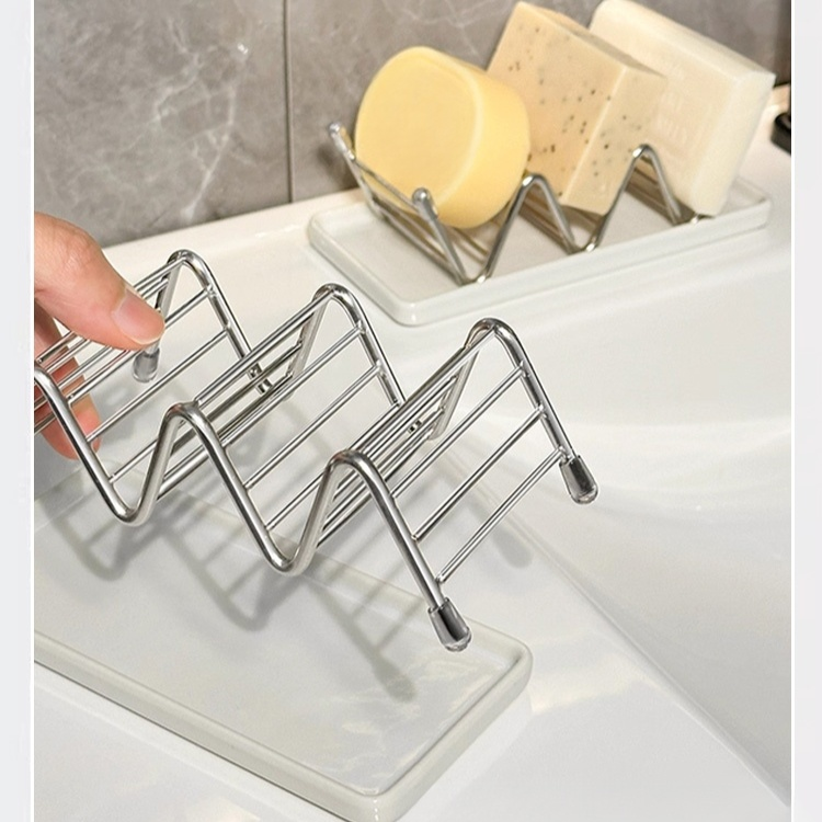 Soporte para jabón en forma de W