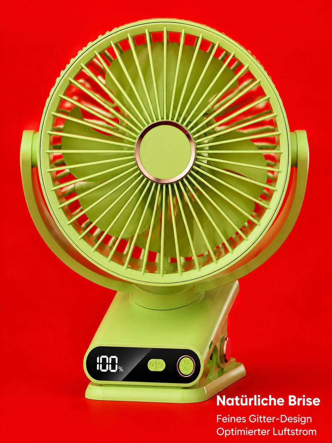 Tragbarer Mini Ventilator für unterwegs und Reisen