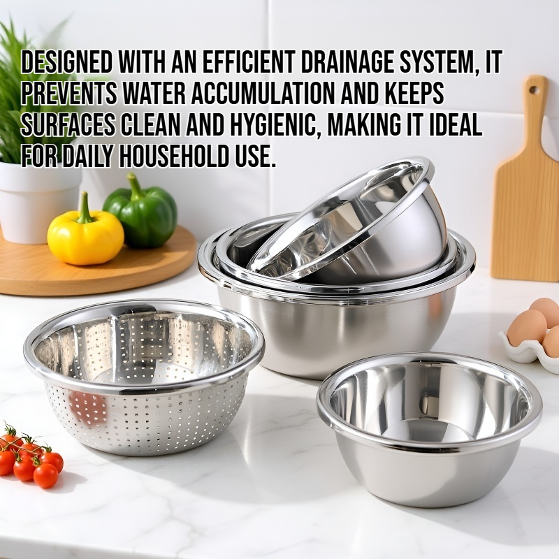 Stainless steel drain basin
