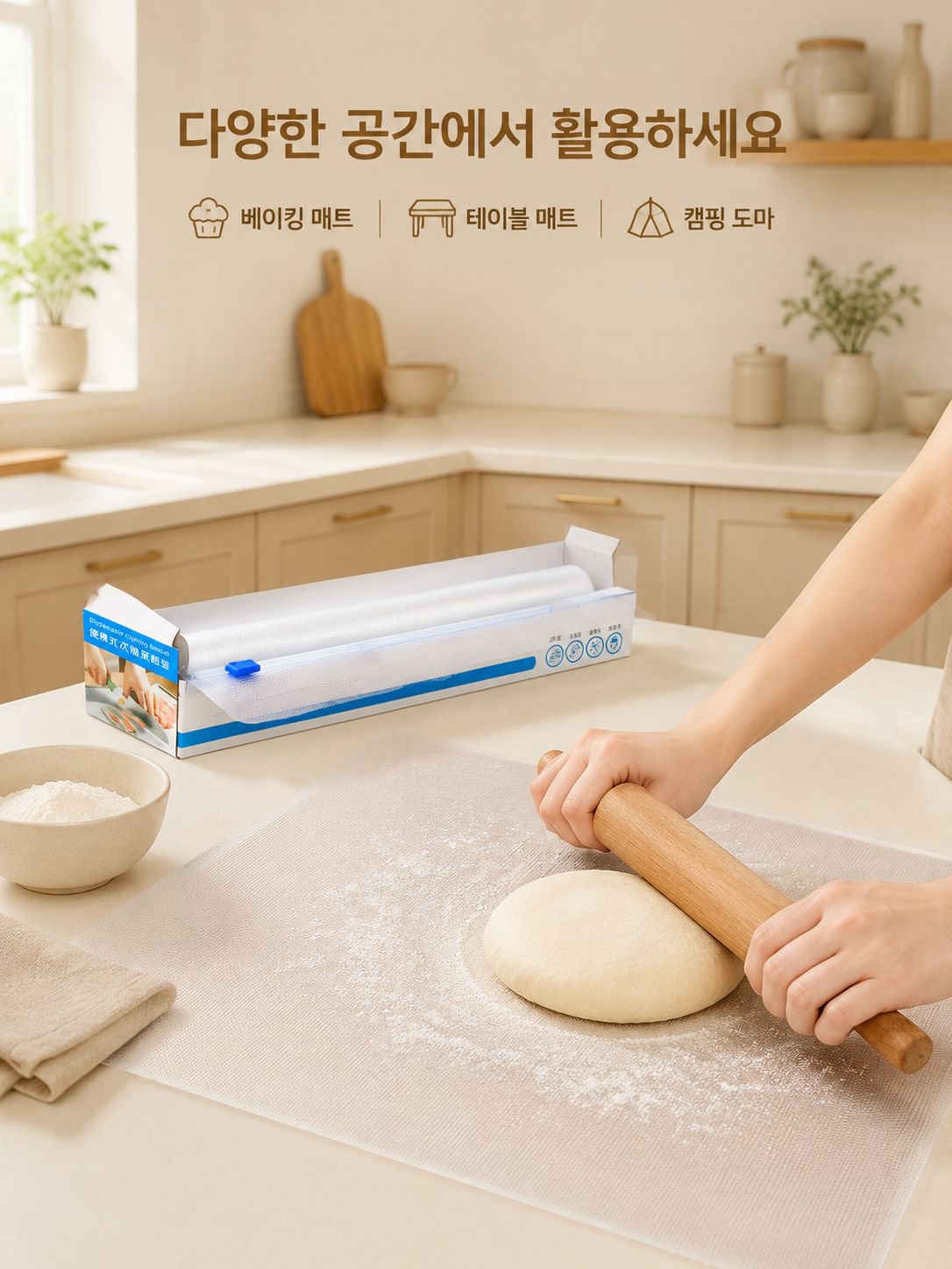 일회용 미끄럼 방지 주방 도마 매트