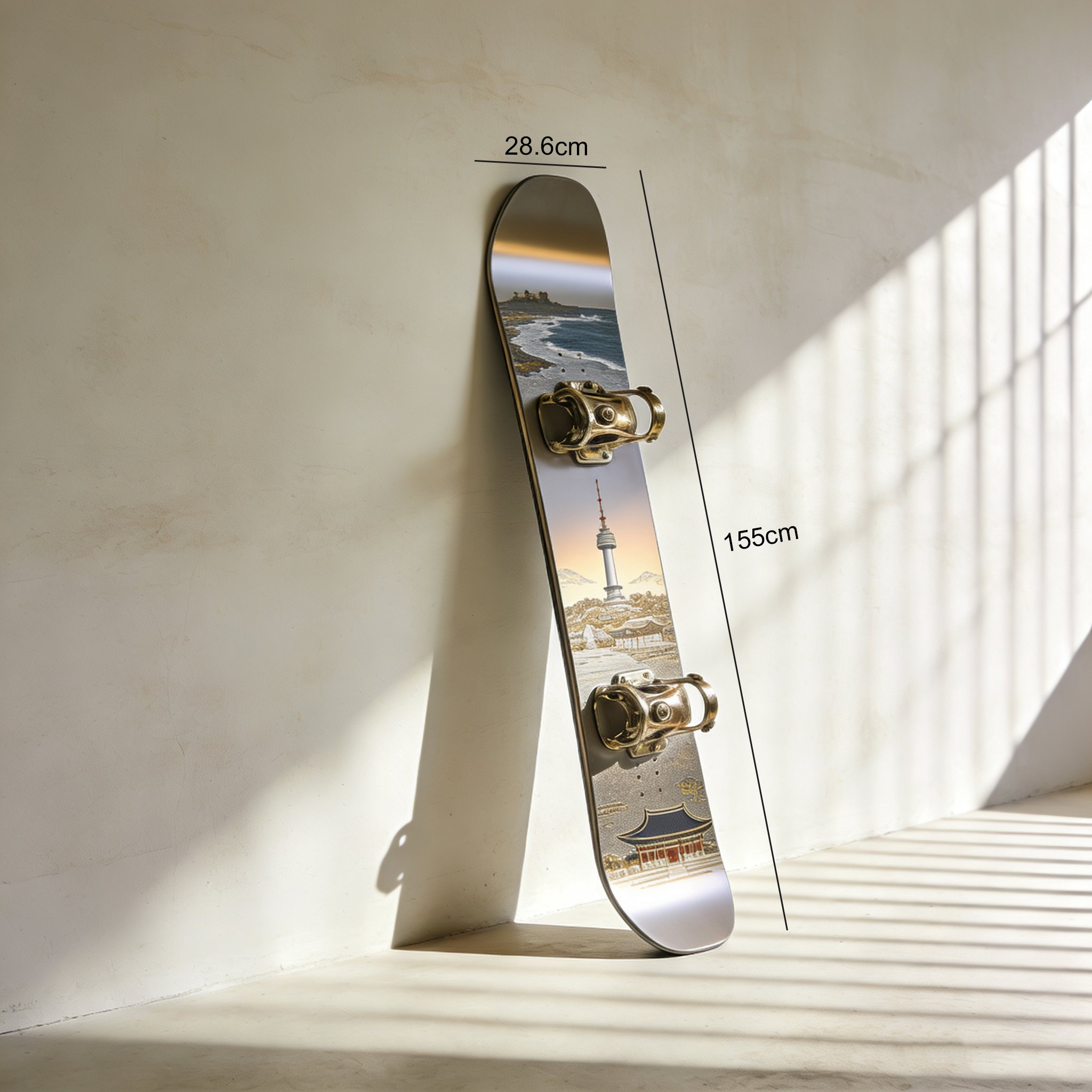 스키 보드를 이용한 겨울 스포츠 활동