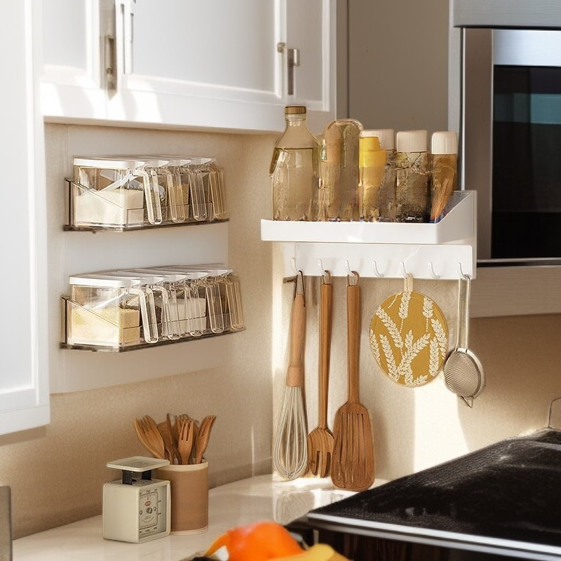 Japanese-style No-Drill Thickened Kitchen Hook, Strong Seamless Bathroom Door Hook