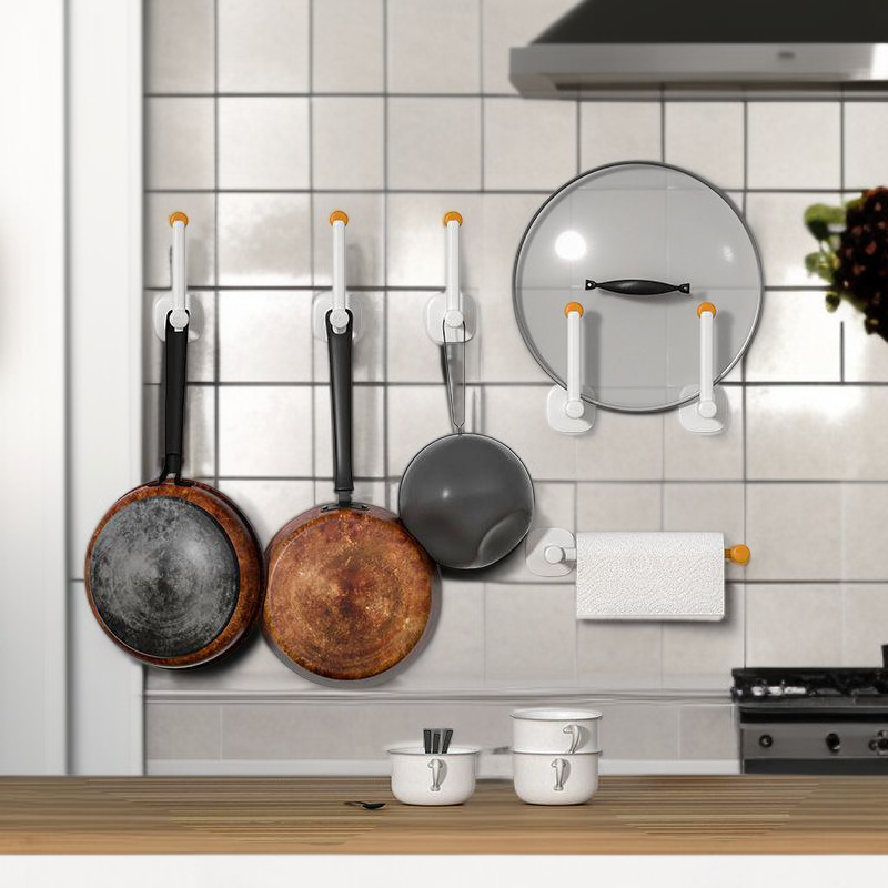 길이 조절이 가능한 무흔적 부착 도마 거치대