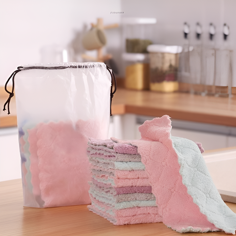 산호 양털 주방용 행주