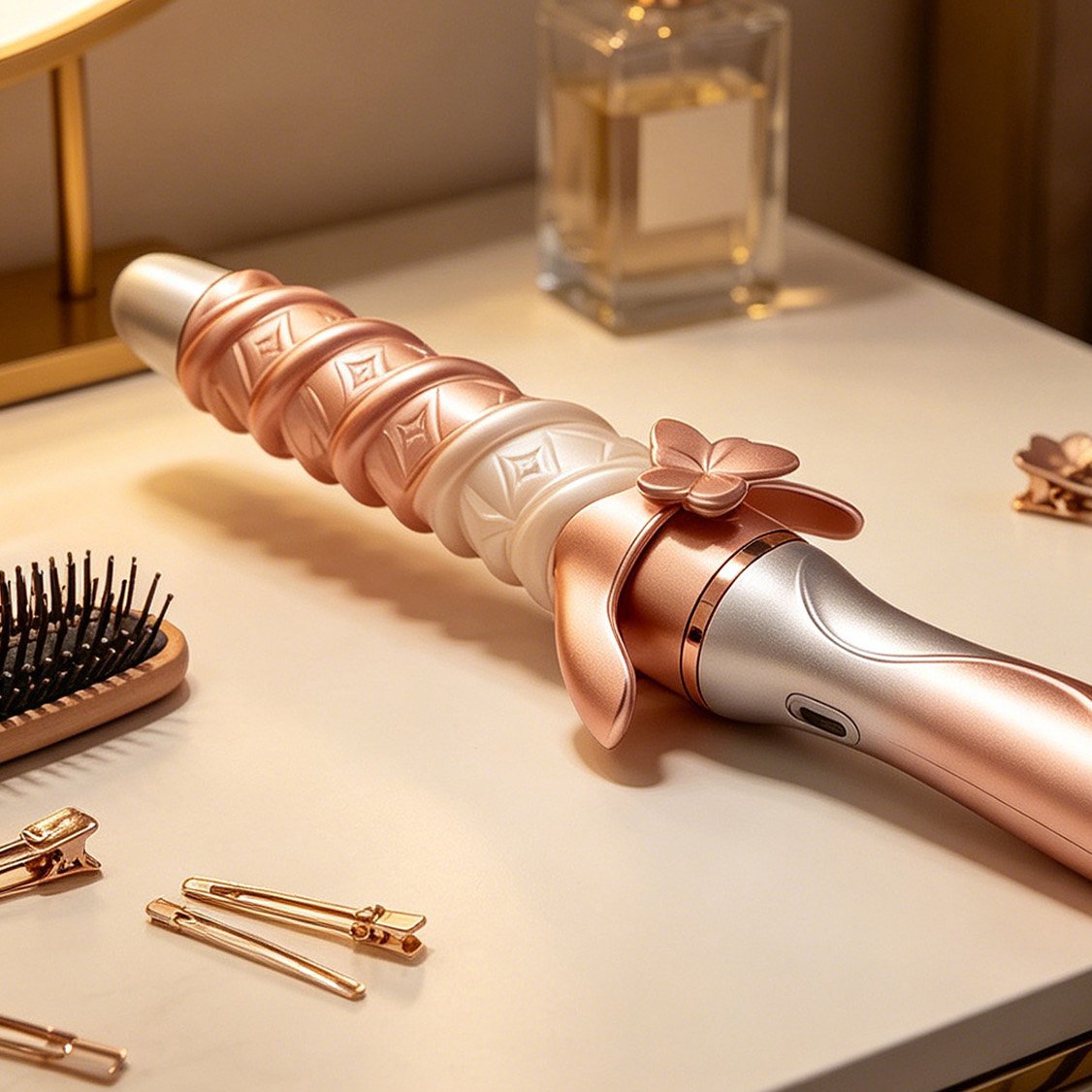 Smart Temperature Control Curling Wand