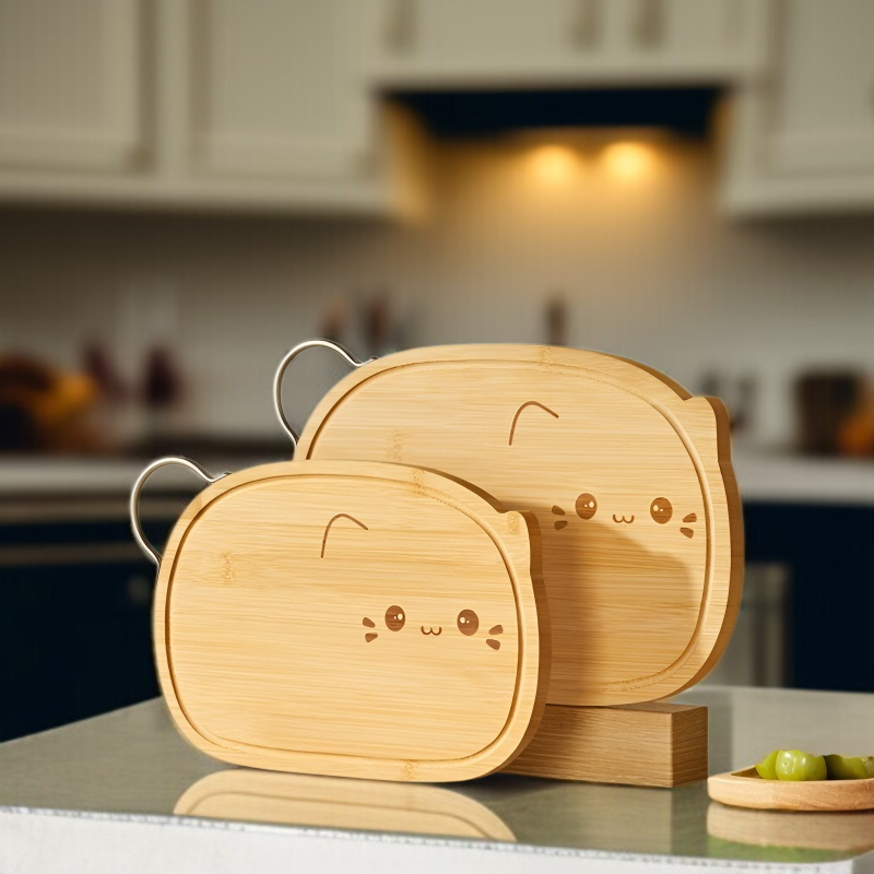 가정용 항균 과일 이유식 도마 원목 곰팡이 방지 귀여운 도마 고양이 주방 필수 과일 이유식 도마