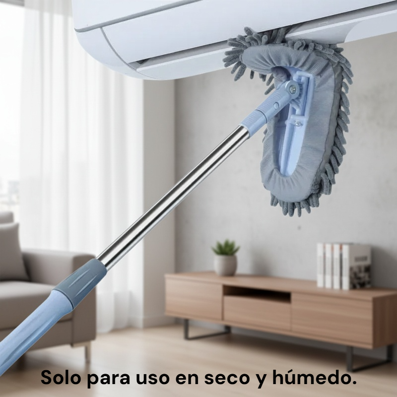 Mopa de chenilla para seco y húmedo manos libres