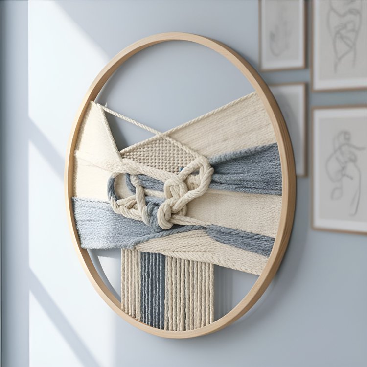 둥근 모양의 장식용 걸이 그림