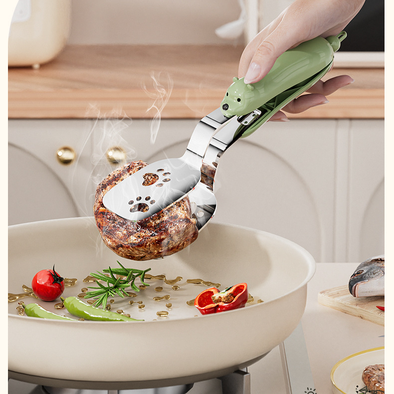 2-in-1 Edelstahl Küchenzange