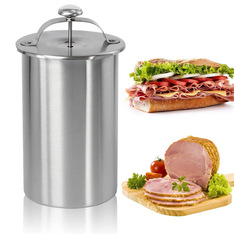 不鏽鋼帶溫度計蒸鍋/煮肉容器
