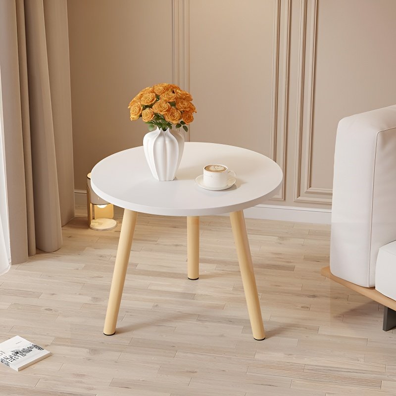 Petite table ronde créative pour salon, table basse de balcon