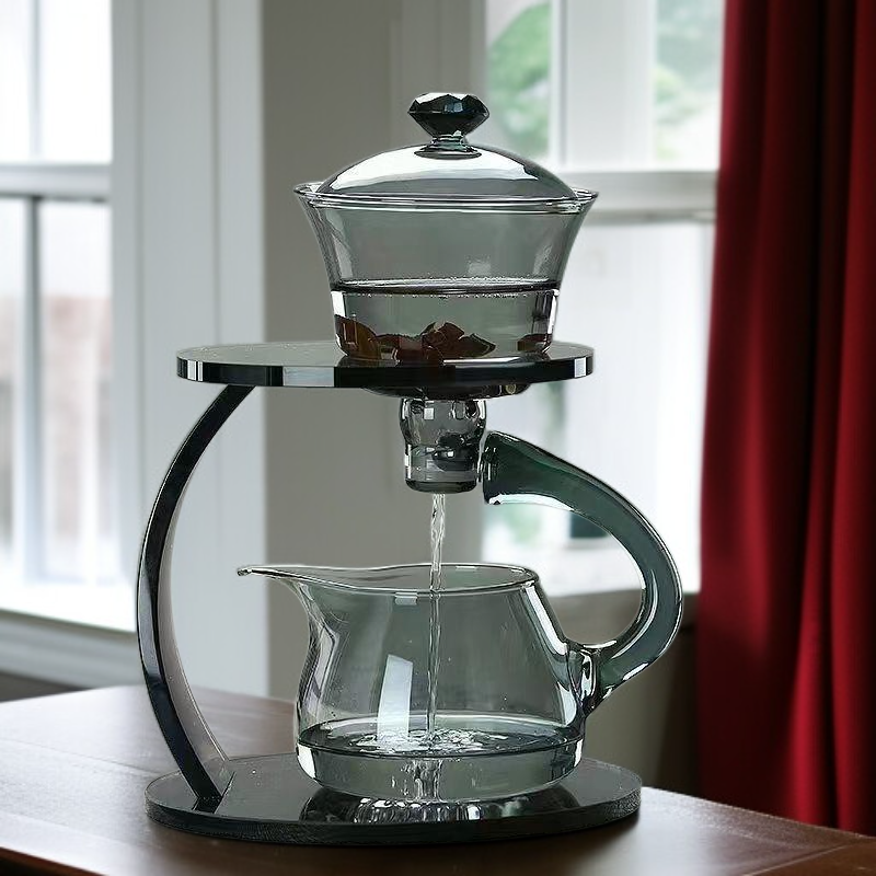 Simple heat-resistant glass tea set