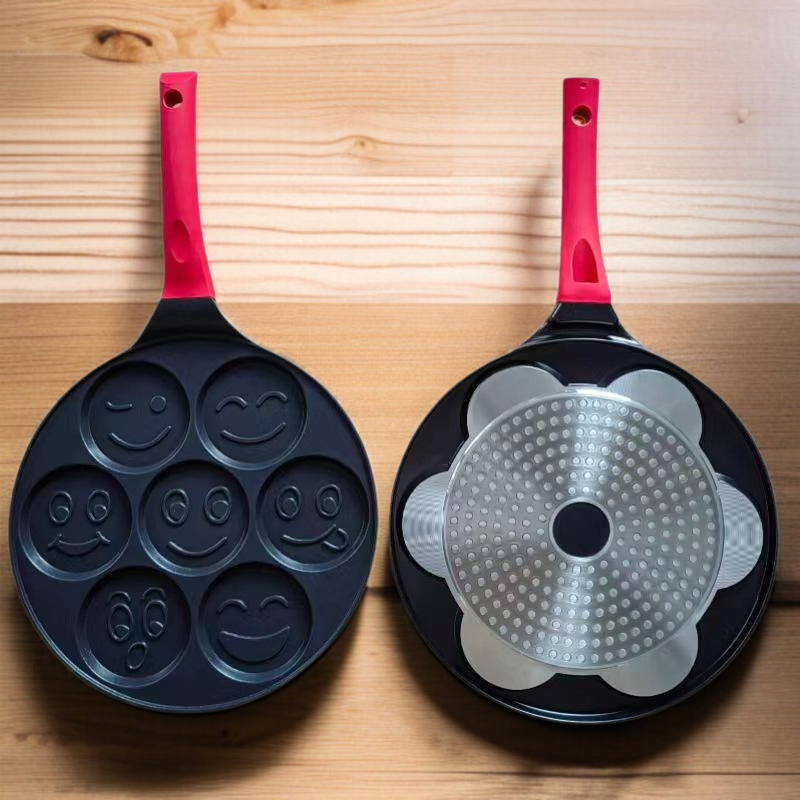 Sieben Löcher nicht klebende Flachboden Omelette