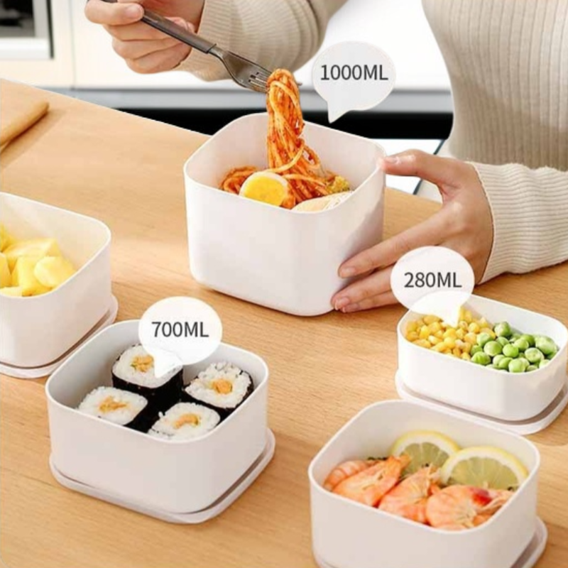 다기능 방진 밀폐 식품 신선 보관함 고저온 분리 수납함