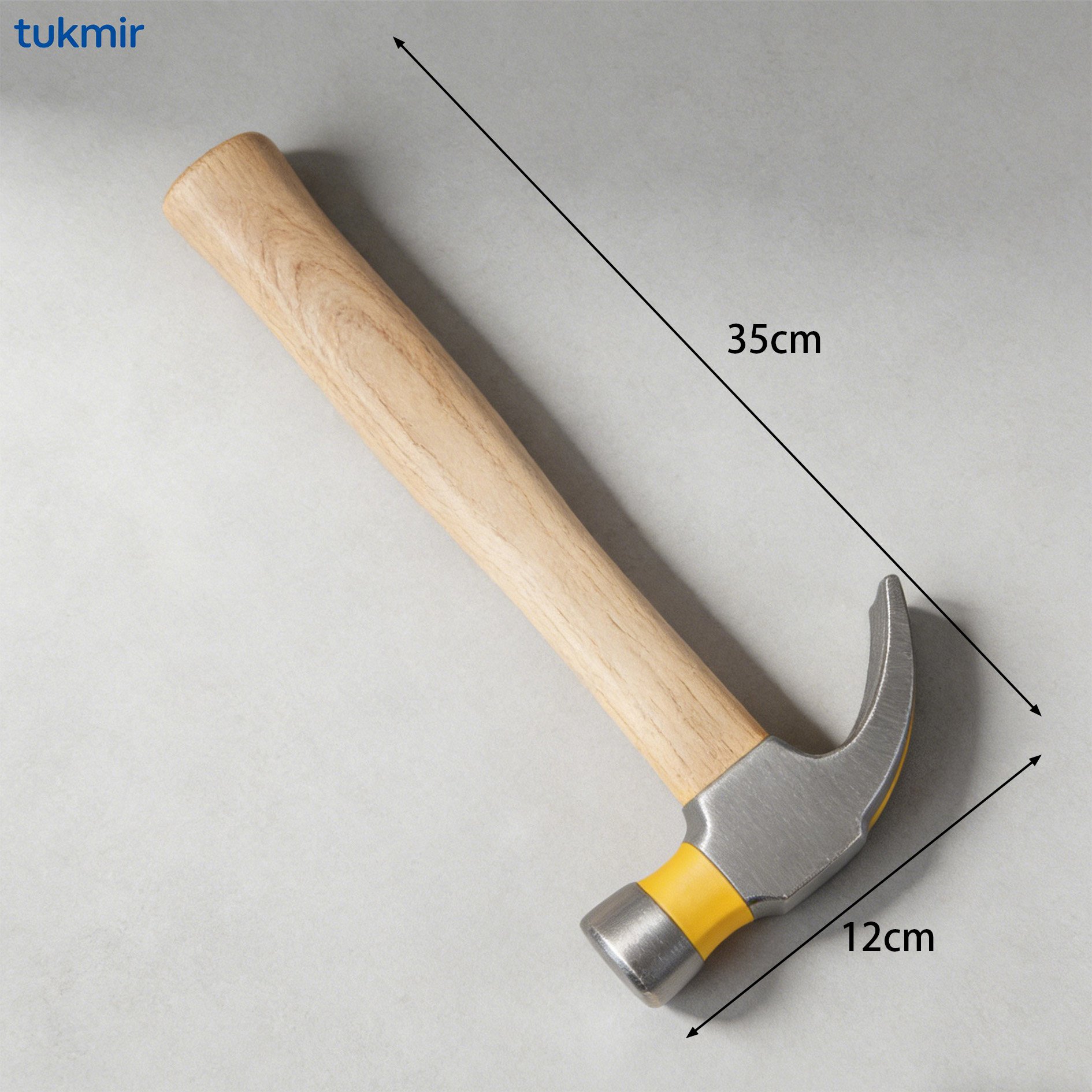 Close-up of sturdy household installation hammer