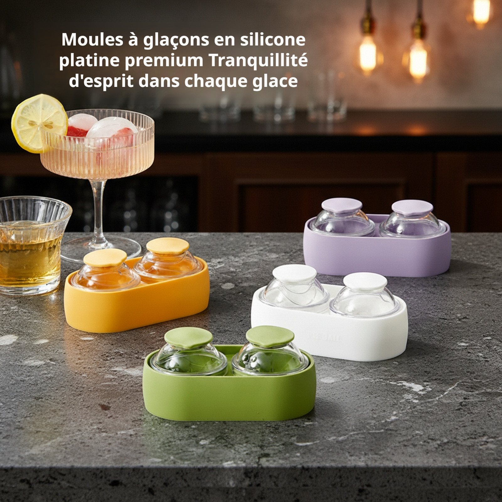 Moule en silicone pour grande boule de glace Cup Planète