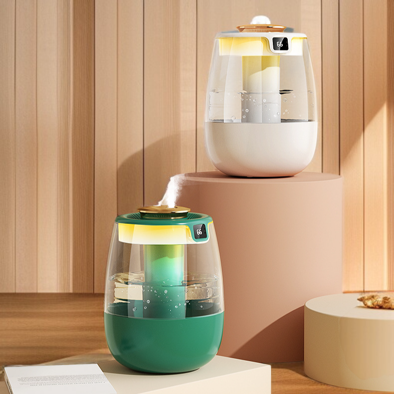 가정용 가습기 무드등 더블 스프레이 안개량 침실 숙소 항습 디퓨저 가습기