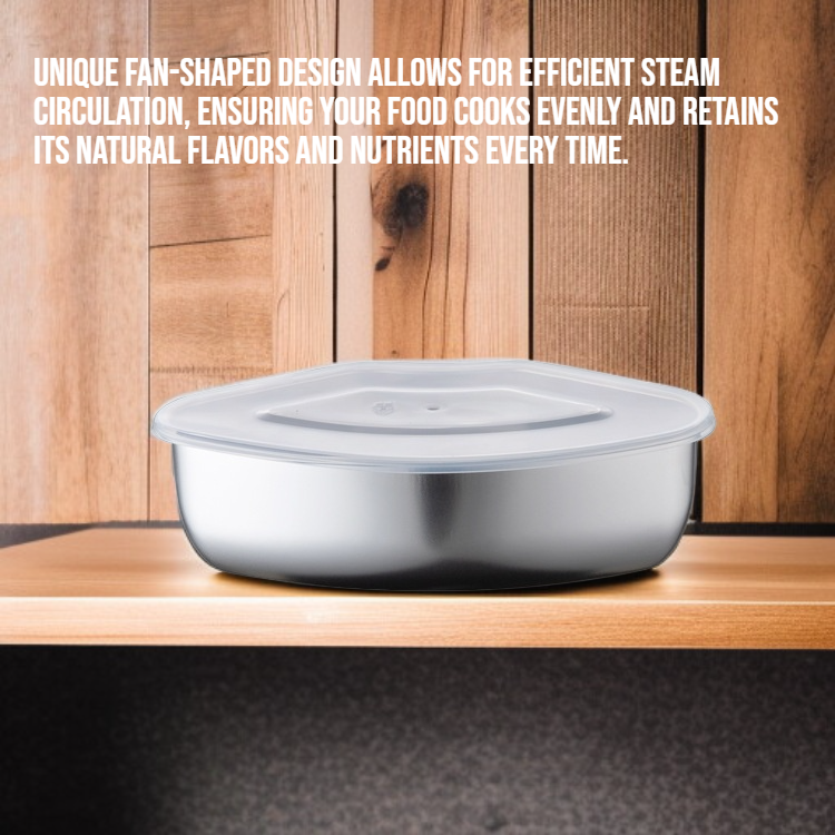 304 stainless steel fan-shaped steaming tray