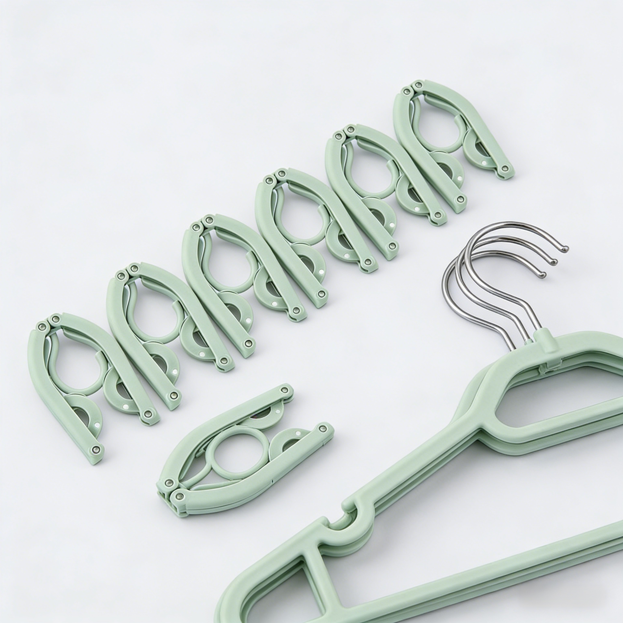 ポータブル折りたたみハンガー