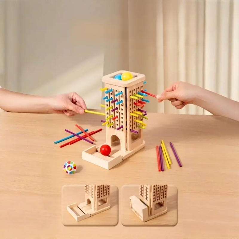Parent-Child Interactive Color Recognition Balance Board Game