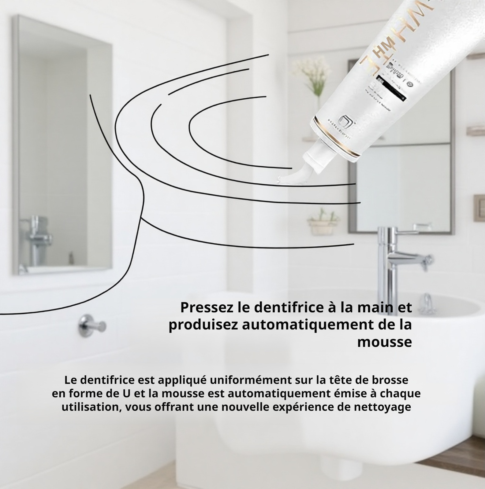 Appareil de nettoyage dentaire à ultrasons intelligent à lumière froide