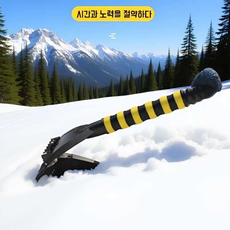 차량용 다기능 눈·얼음 제거 브러시