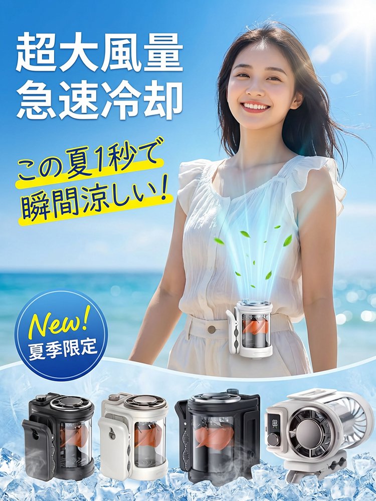 新型羽根なし腰掛けファン