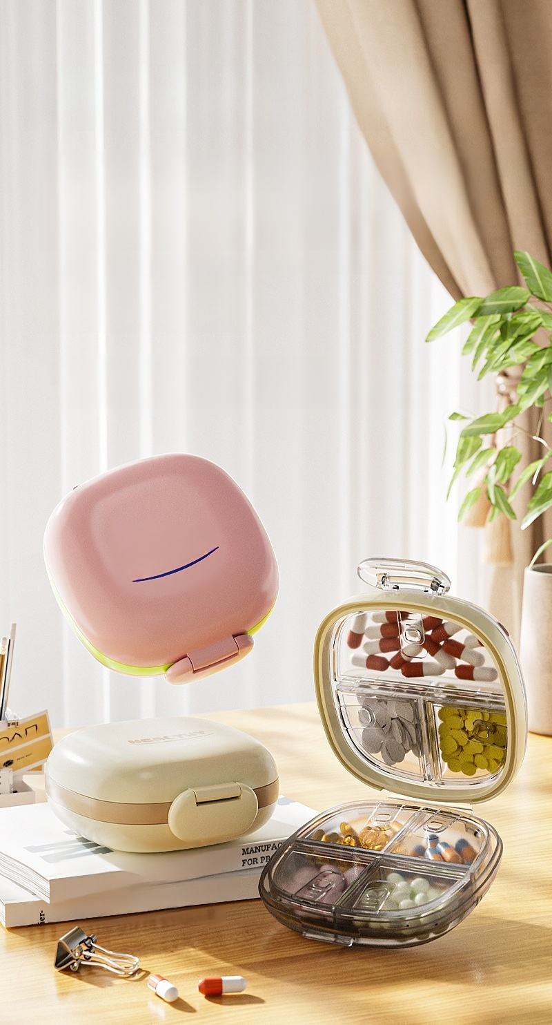 Mini dispensador semanal de pastillas Reminder Onthego portátil