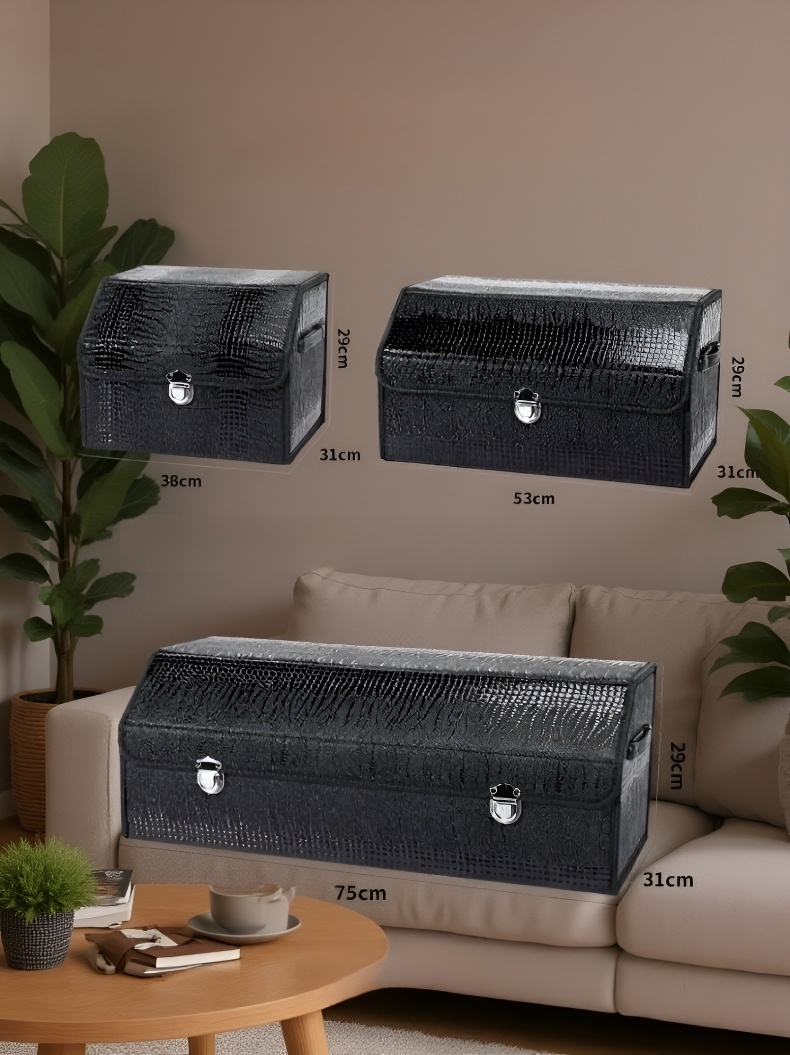 تصميم فاخر لصندوق تخزين السيارة متعدد الاستخدامات