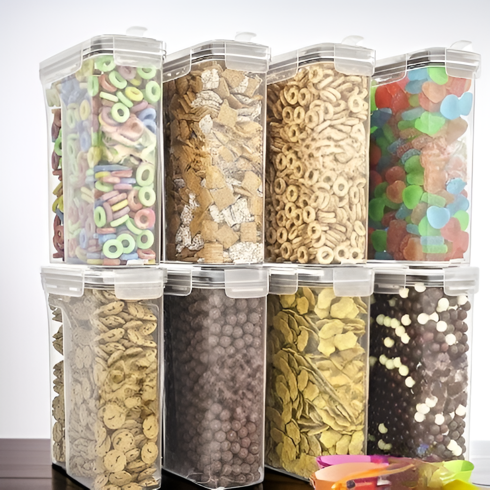 주방 식품급 투명 벨트 덮개 잡곡 수납 탱크