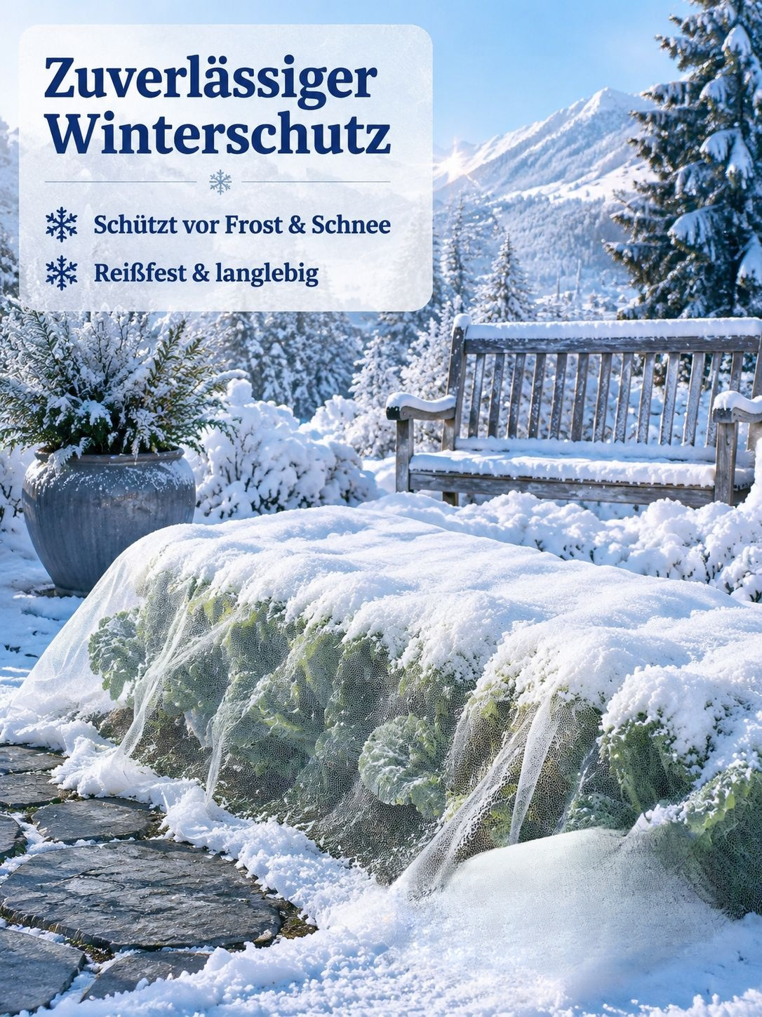 Schutznetz für Gewächshaus und Garten