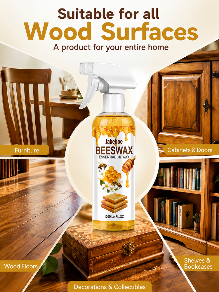 [One spray, ten years of shine] One-wipe beeswax wood polish