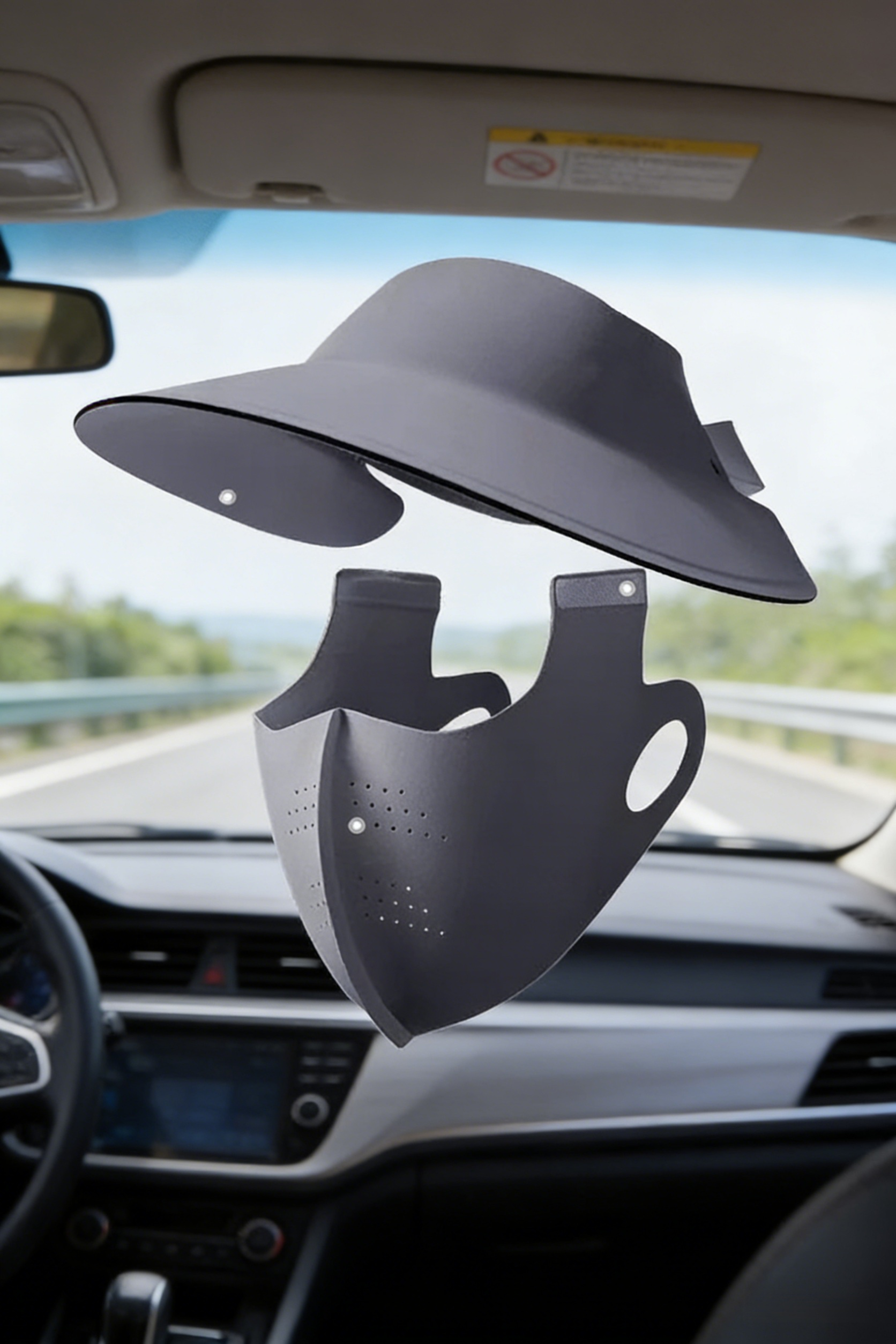 アイスシルク素材のフルフェイスマスクの質感アップ