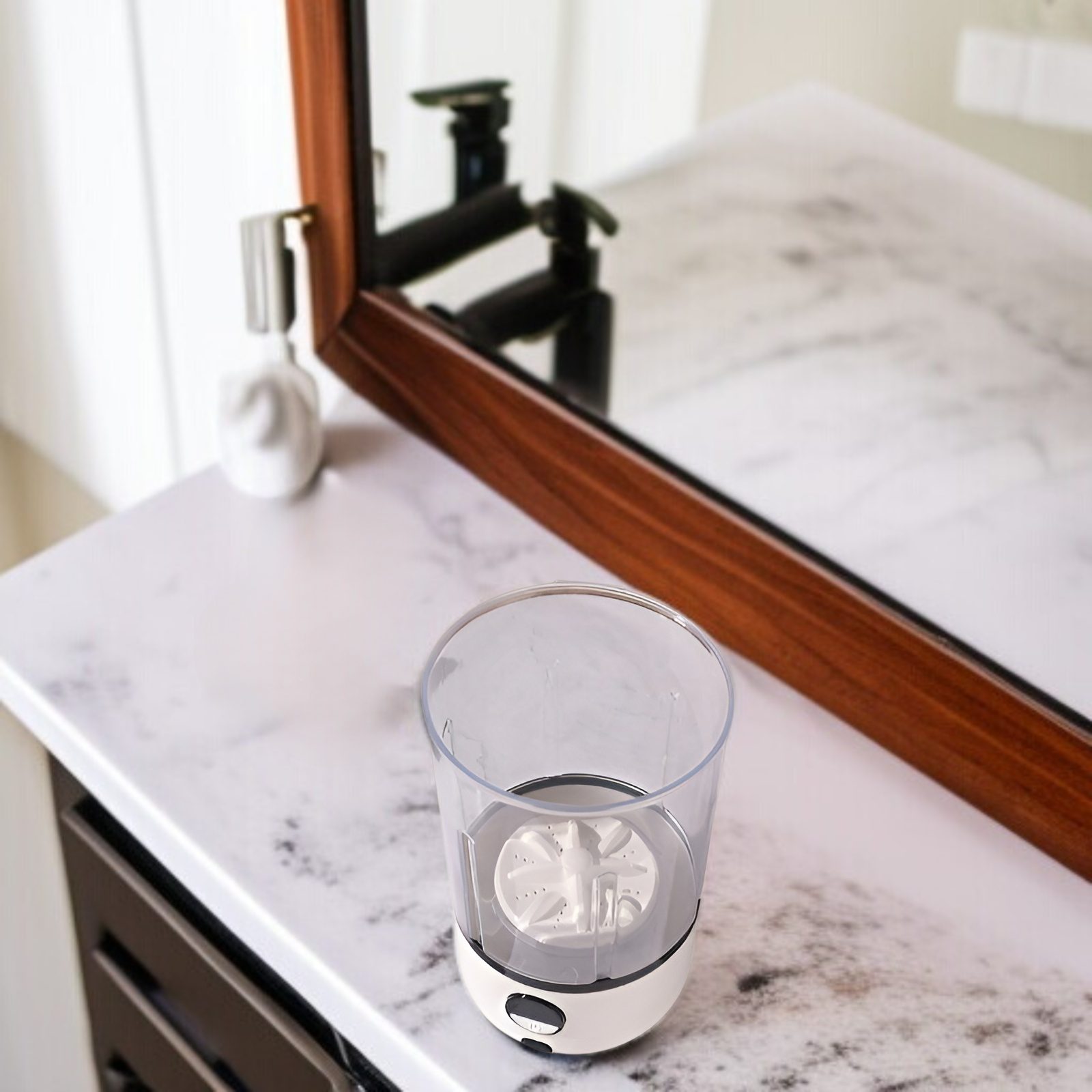 充電式ミニ洗濯機 下着 ポータブル ワイヤレス 下着洗濯機 小型下着洗濯カップ デジタルディスプレイ