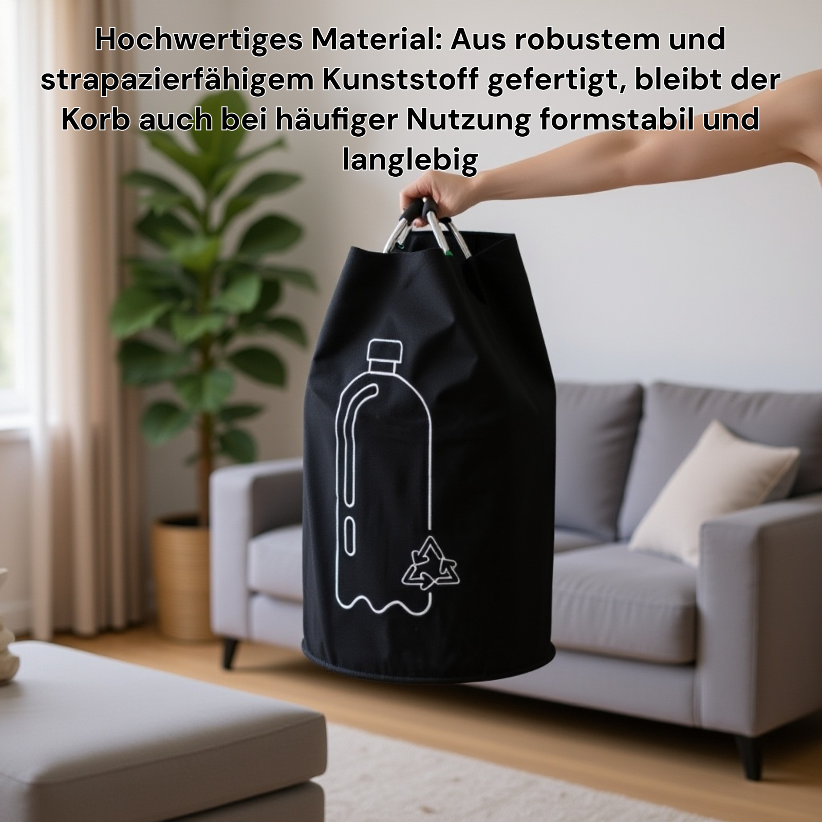 Foldable laundry basket