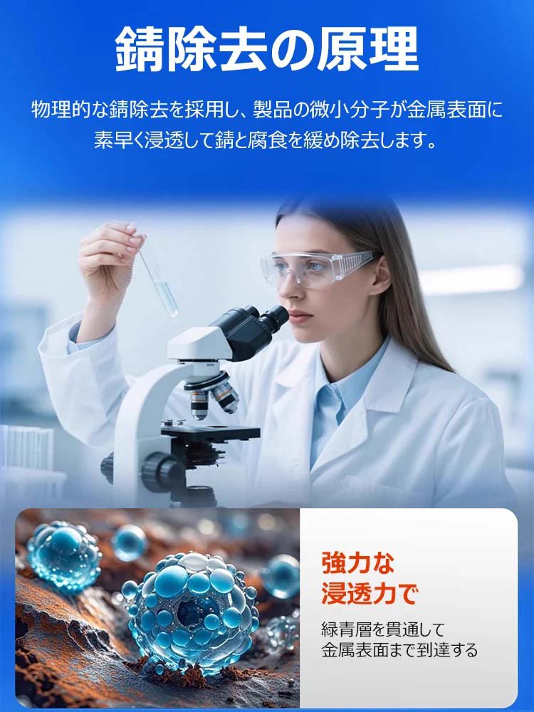 強力な3イン1車用錆取りスプレー