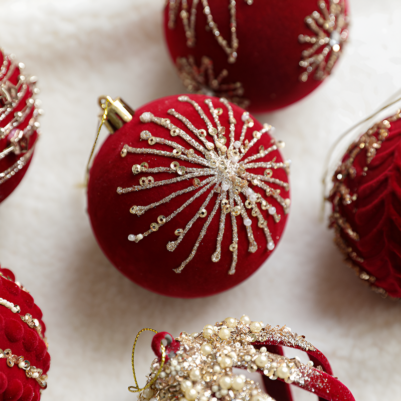 Burgundy pendant decoration