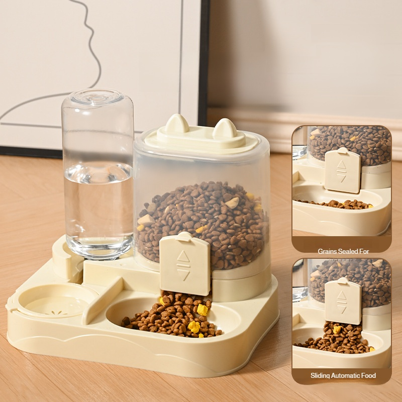 반려동물 급수기 고양이 사료 그릇 다기능 접이식 야외용