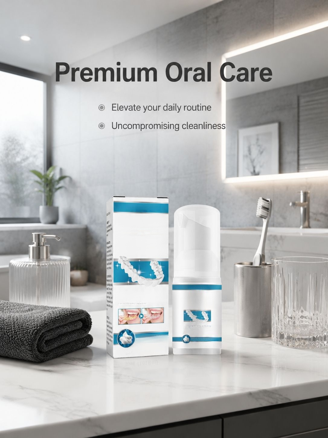Oral Care Denture Cleaning Tablets packaging front view