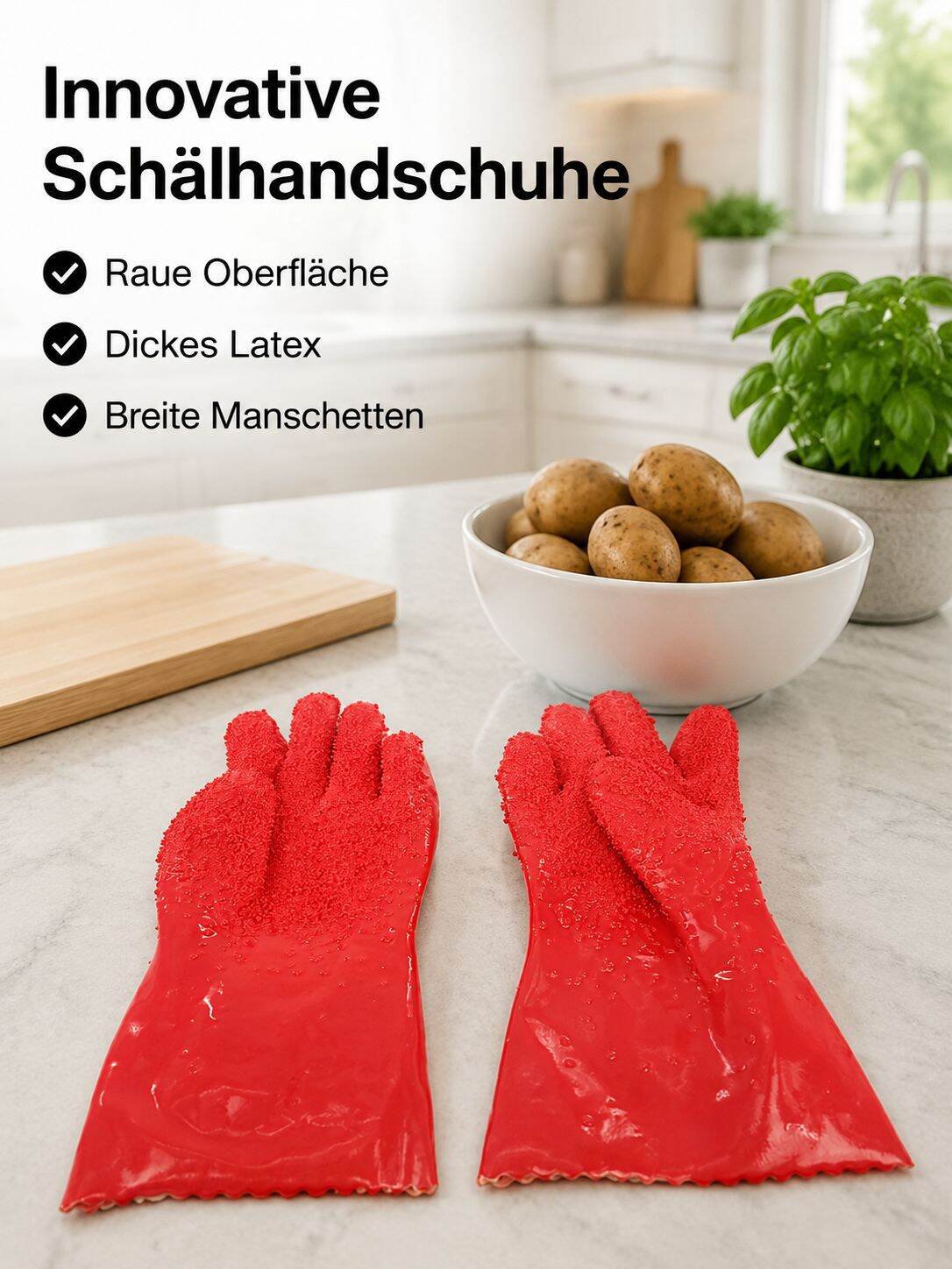 Kartoffelschälhandschuhe Japanische Kartoffelschälhandschuhe/Schälhandschuhe/rutschfeste Handschuhe/