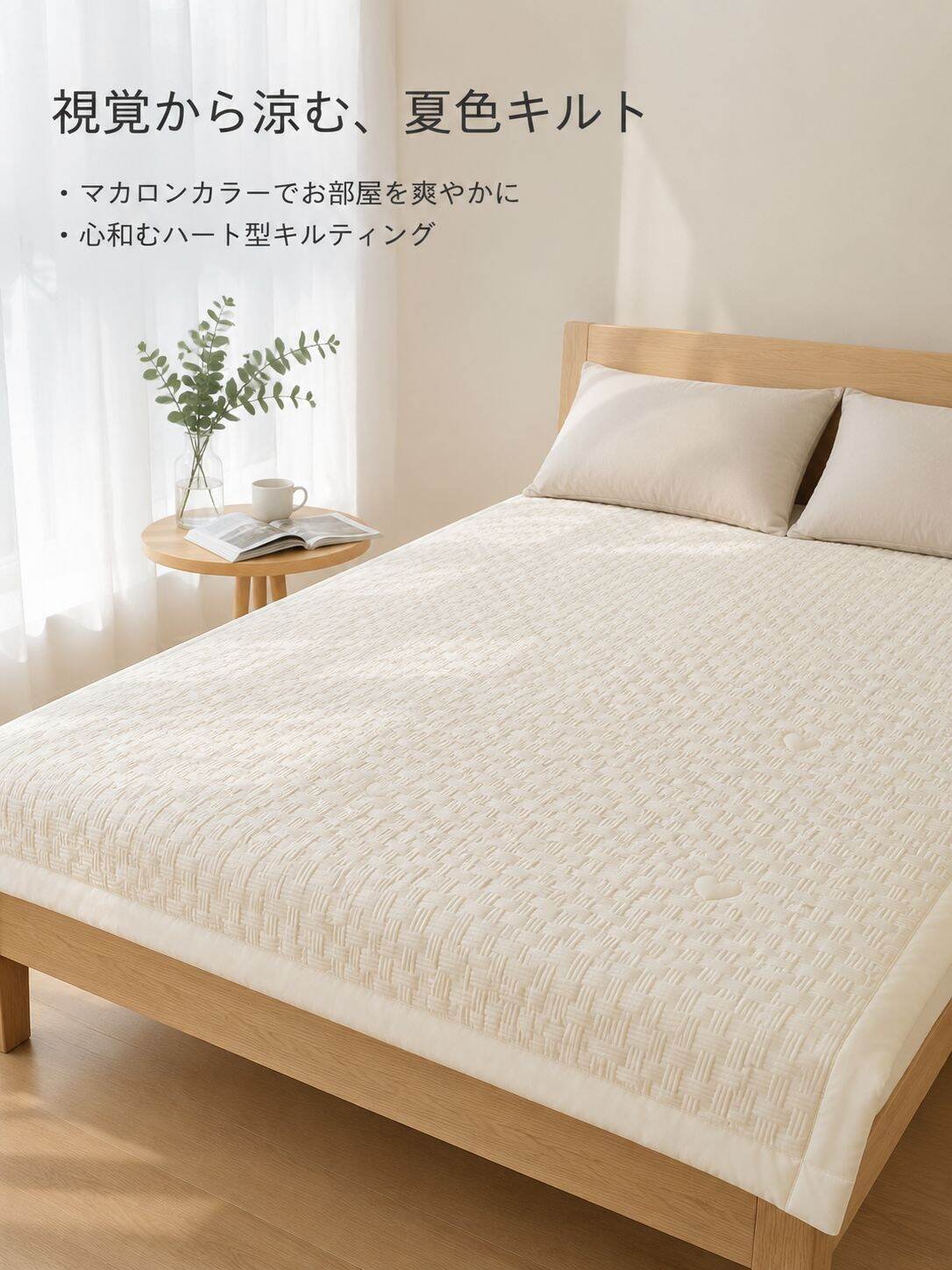 夏用ひんやり通気性コットン掛け布団