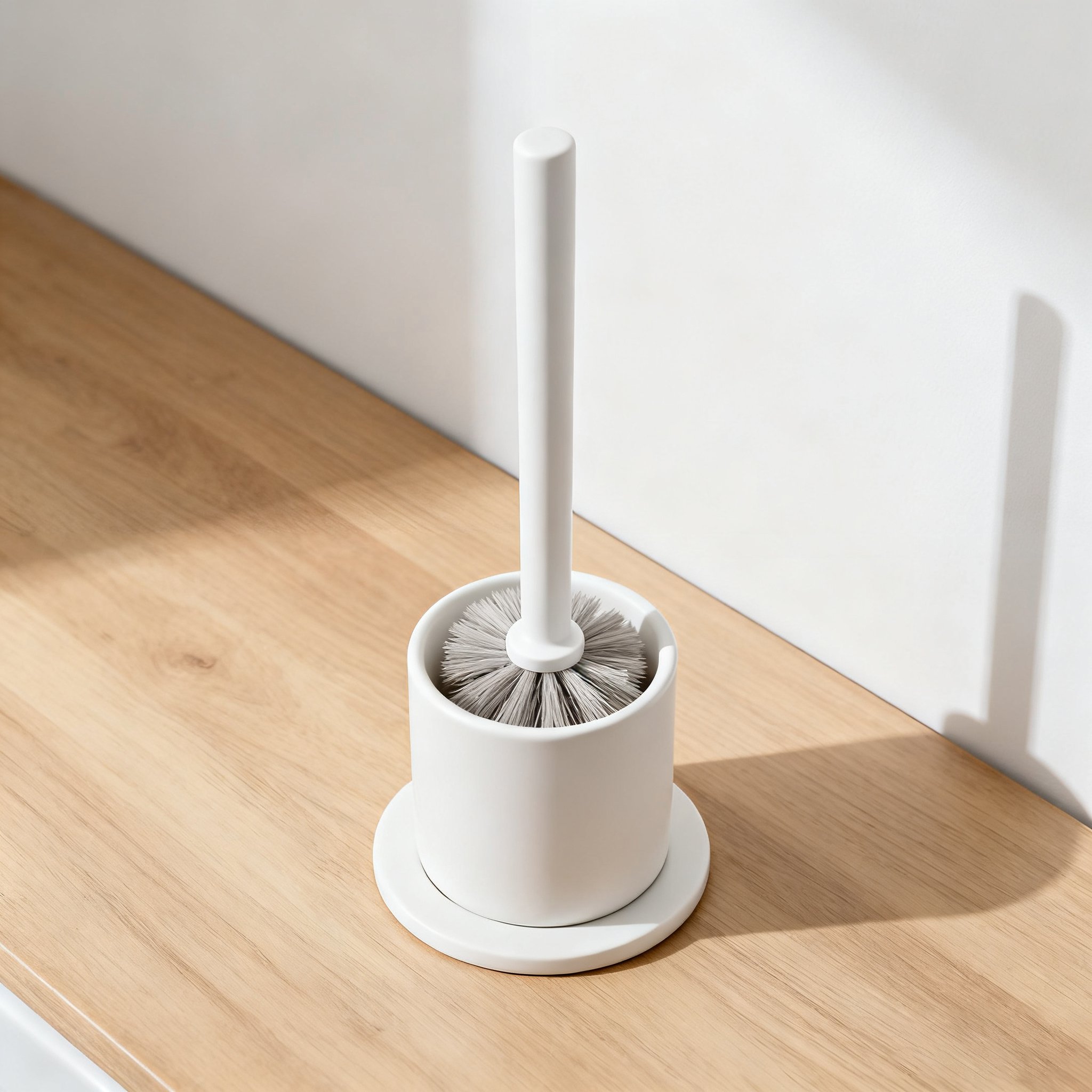 견고한 소재의 변기 브러시