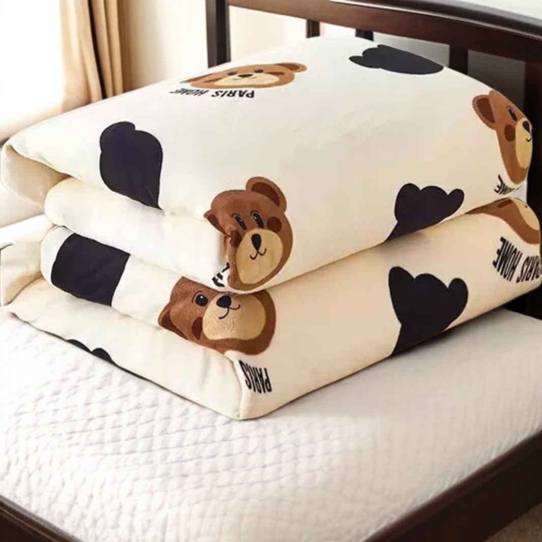 추동 보온 양면 도톰 이불 심 적용 모자급 밀키 봄가을 이불