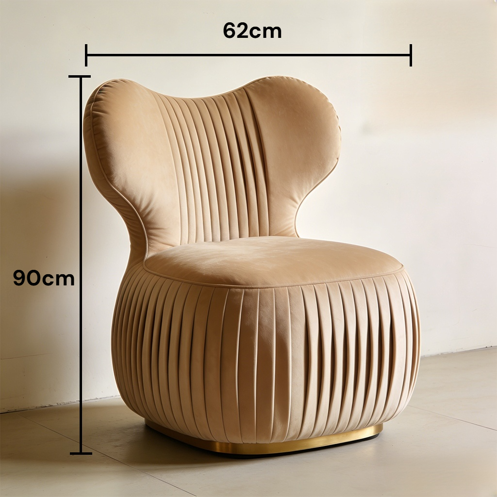 高品質ファブリック素材の一人用ソファ