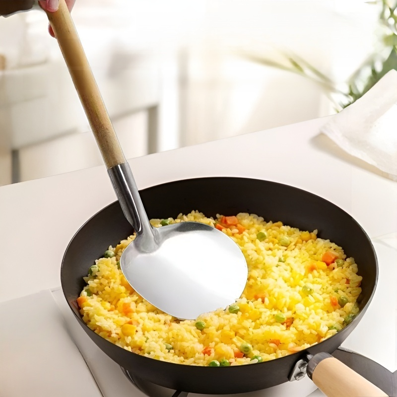 ไม้พายสแตนเลสสำหรับทำครัว ทนความร้อนสูง