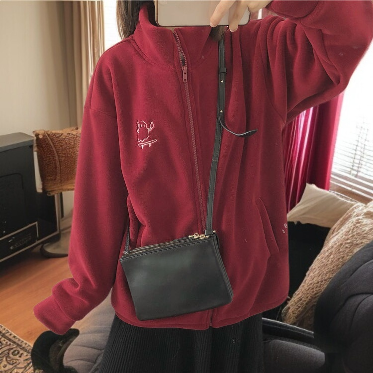Warm and luxurious thick coat for women