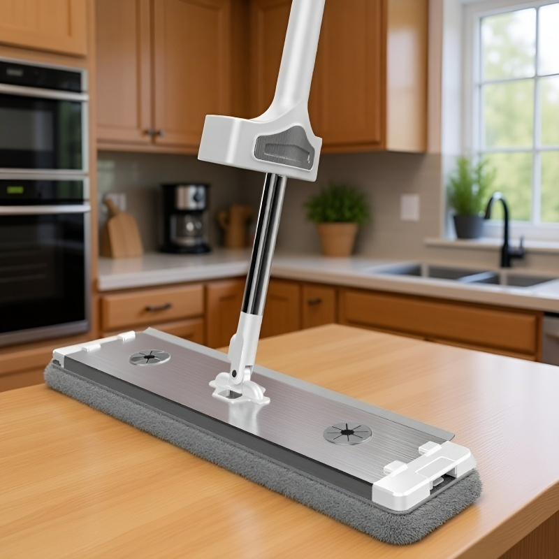 - 耐久性のあるアルミ合金製フラットモップ