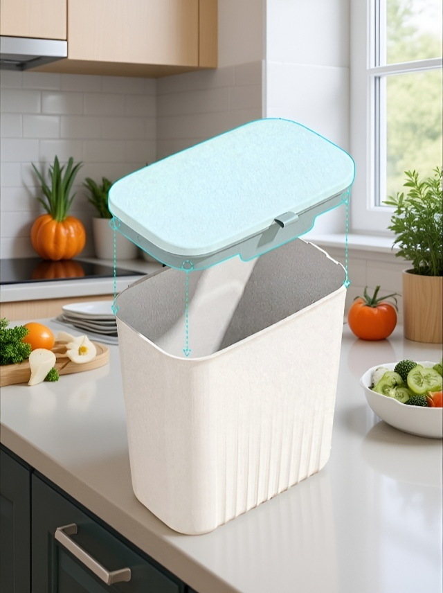 垃圾桶容量展示及細節圖