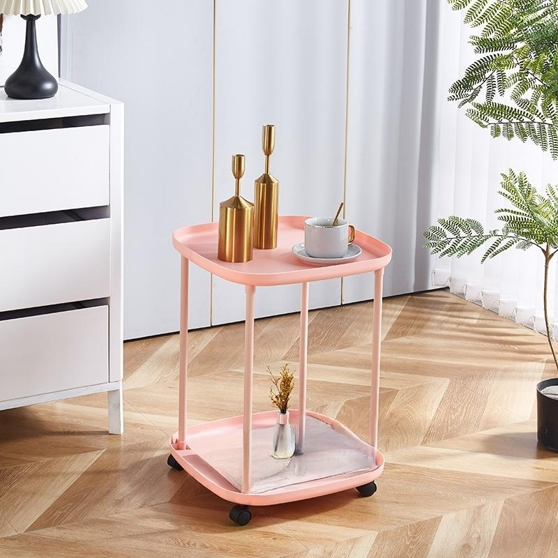 ชั้นวางของตารางกาแฟย้ายโต๊ะข้างเล็ก ๆ