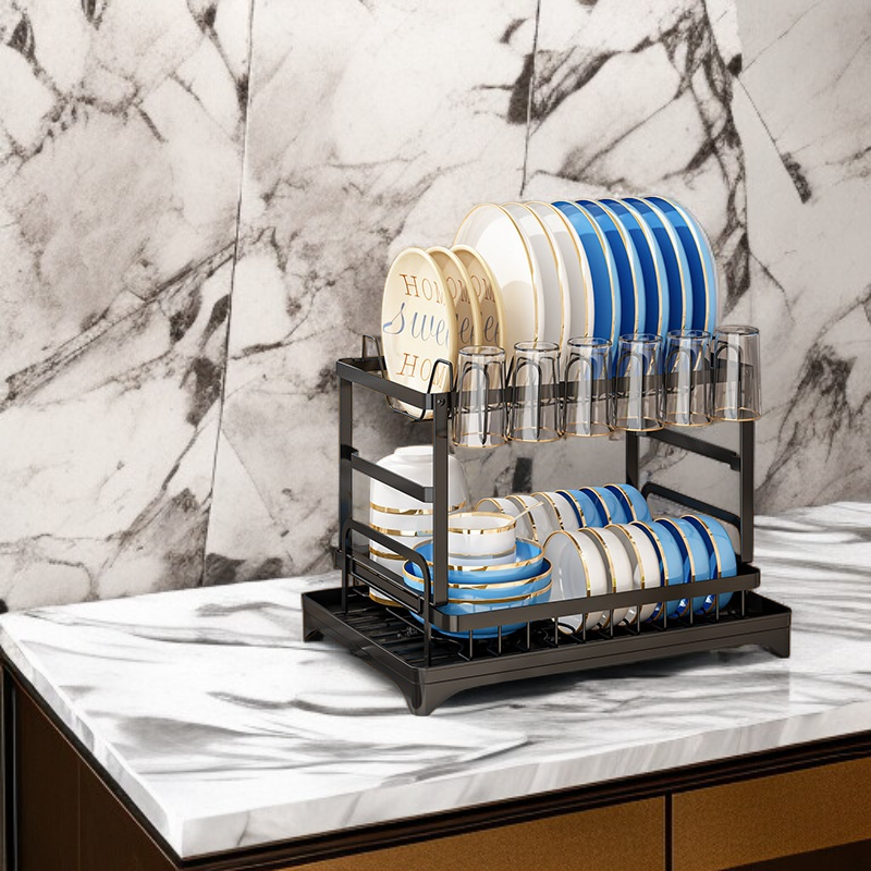 Modern dish rack for organized kitchen